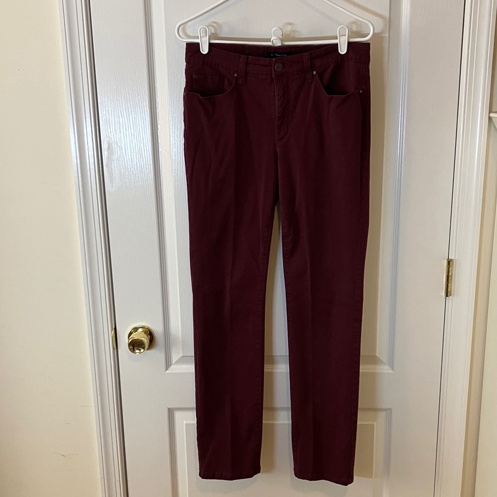 Size 8 burgundy stretch jeans